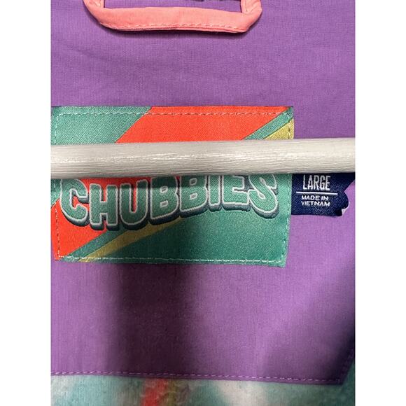 Chubbies Women's Unisex Bird Of Paradise Print Fleece Full-Zip Jacket Size Large - Picture 5 of 10